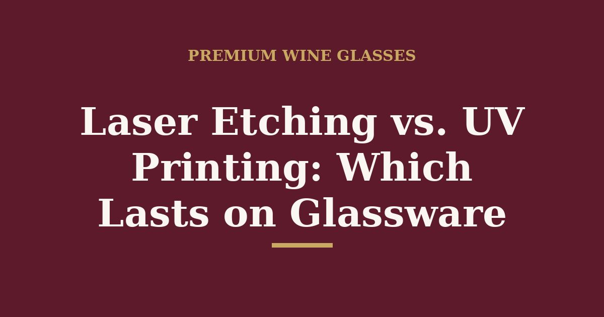 Laser etching vs UV printing — which lasts on glassware