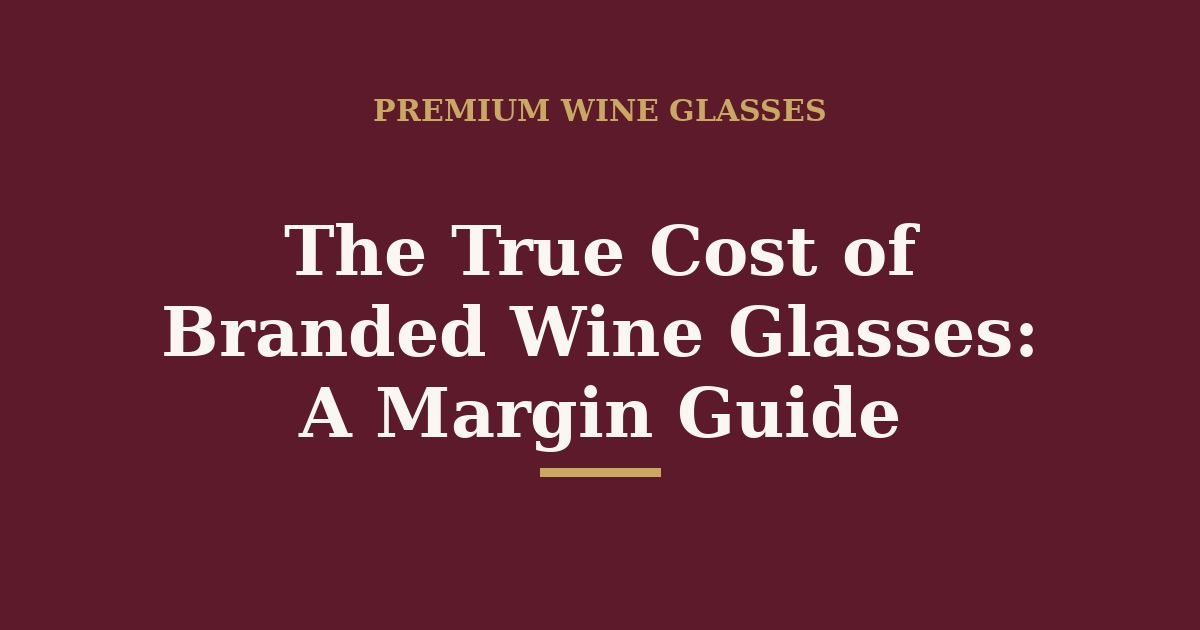 The true cost of branded wine glasses — a margin guide